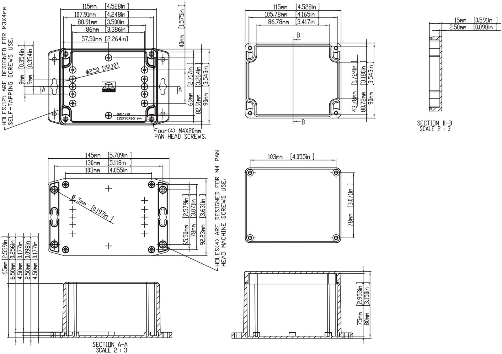 קופסאות זיווד מפלסטיק לאלקטרוניקה MULTICOMP G1XXMF G2XXMF G3XXMF S11